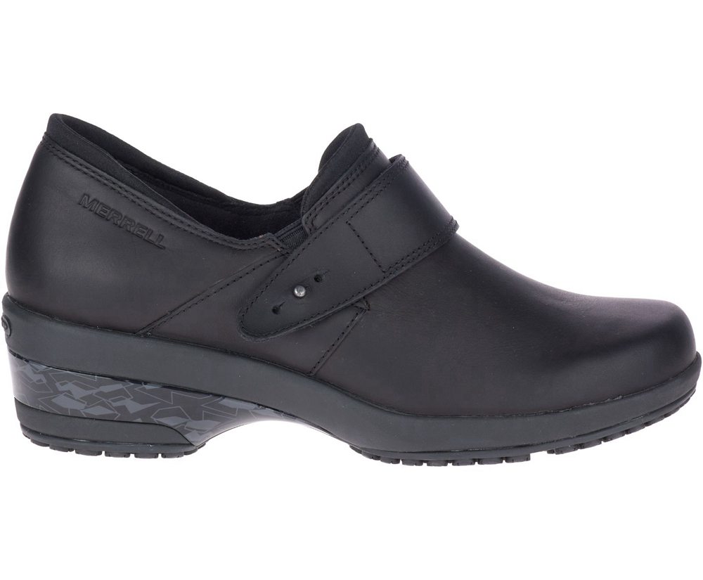 Slip On Senhora - Merrell Valetta Pro Moc Work - Pretas - MPR359180